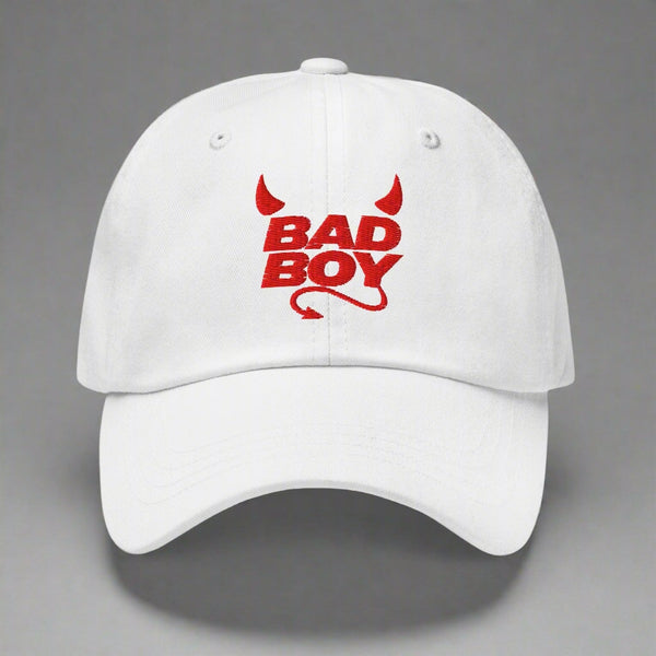 Bad Boy Dad Hat by YES HOMO - White