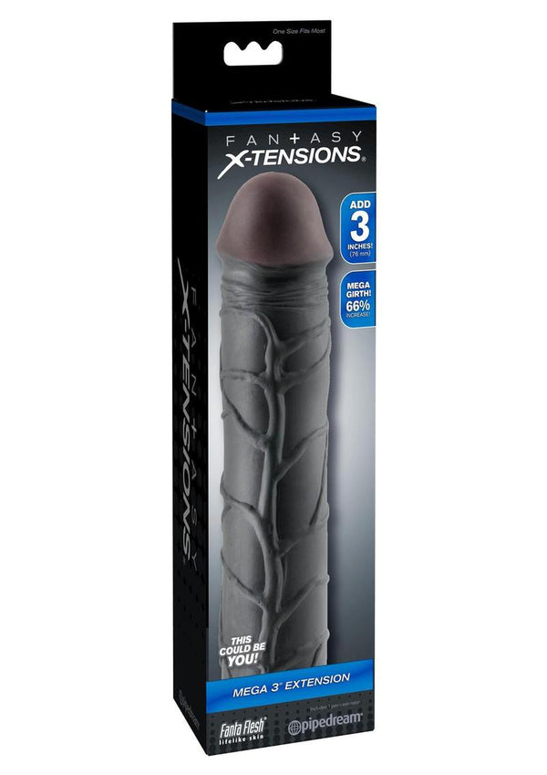 Fantasy X-Tensions Mega 3in Extension Sleeve 9in - Black