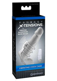 Fantasy X-Tensions Vibrating Cock Cage 3in - Clear