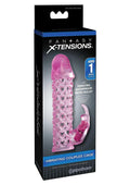 Fantasy X-Tensions Vibrating Couples Cock Cage 6.25in - Pink