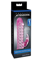 Fantasy X-Tensions Vibrating Couples Cock Cage 6.25in - Pink