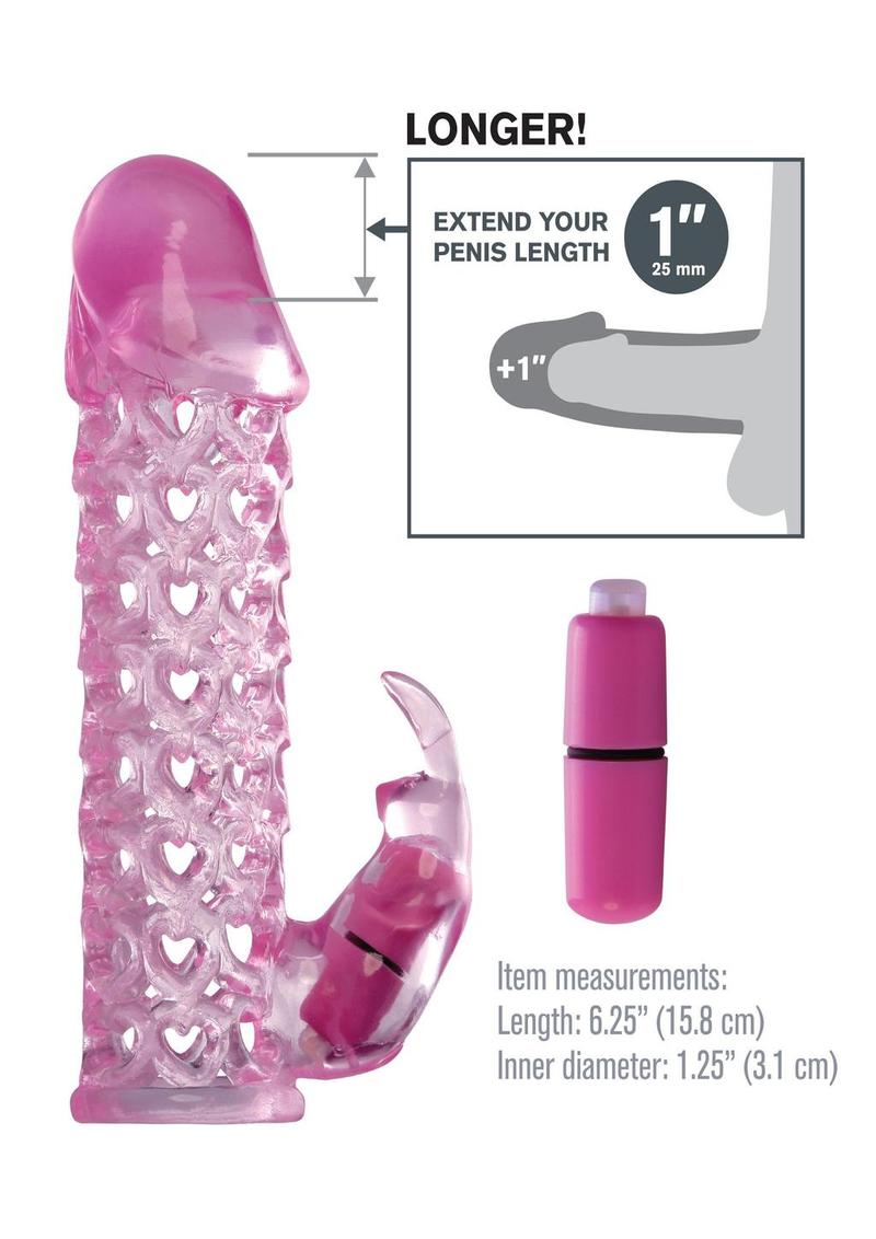 Fantasy X-Tensions Vibrating Couples Cock Cage 6.25in - Pink