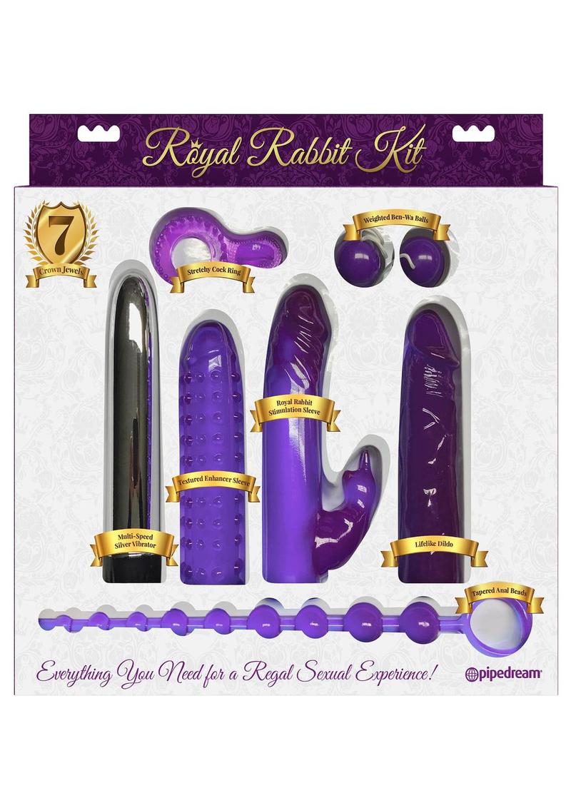 Royal Rabbit Vibrating (7 piece kit) - Purple