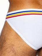 BIKE Stretch Cotton Jock Brief - White