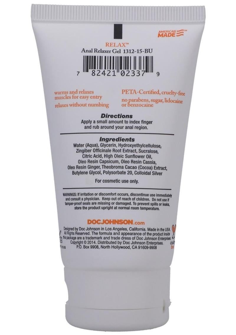 Relax Anal Relaxer For Everyone Water Based Lubricant (boxed) 2oz