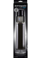 Renegade Powerhouse Rechargeable Penis Pump - Clear/Black