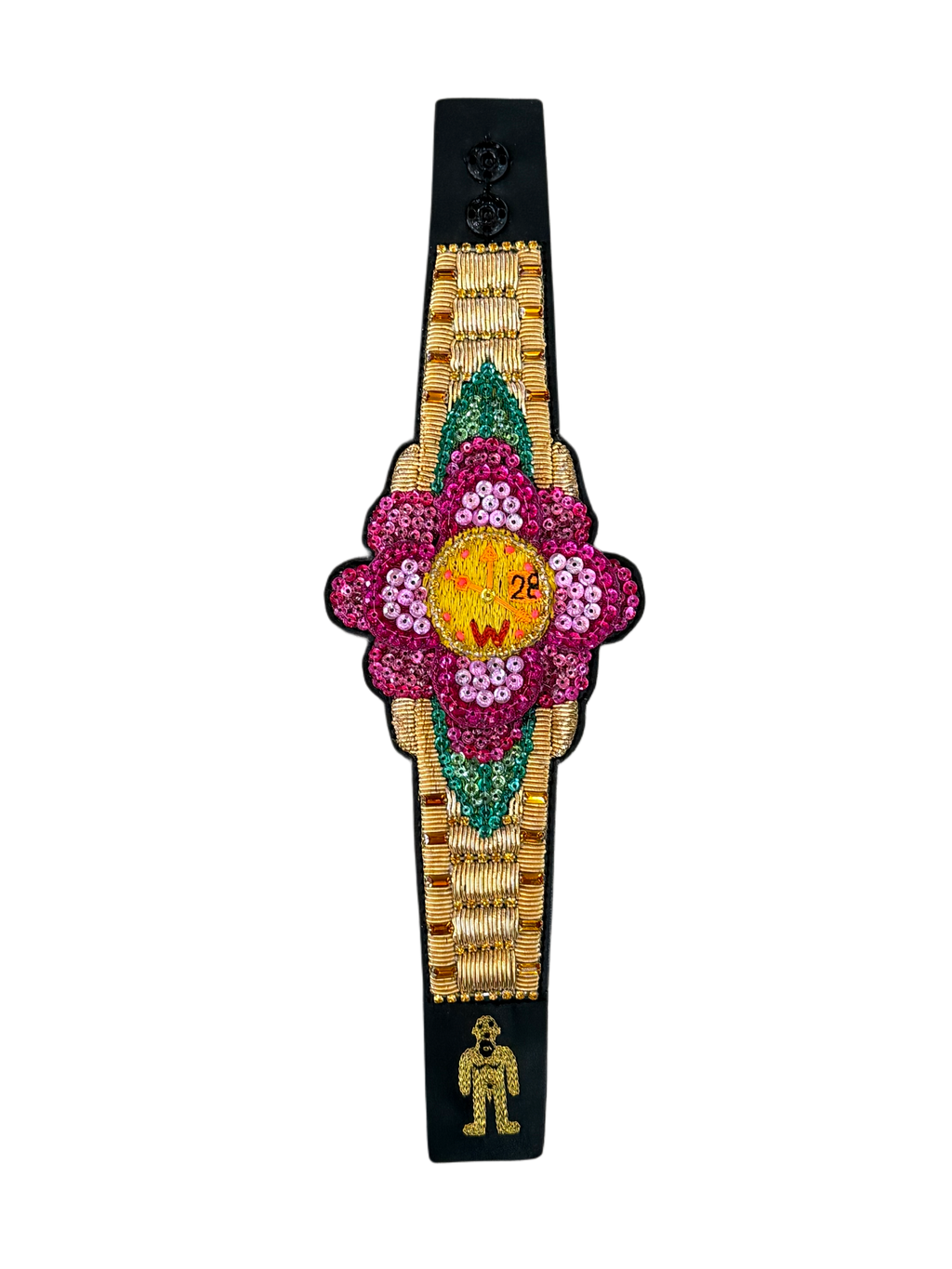 FLOWER POWER WATCH BRACELET by Walter Van Beirendonck