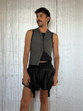 GMBH BOXING SHORTS W FRINGES BLACK