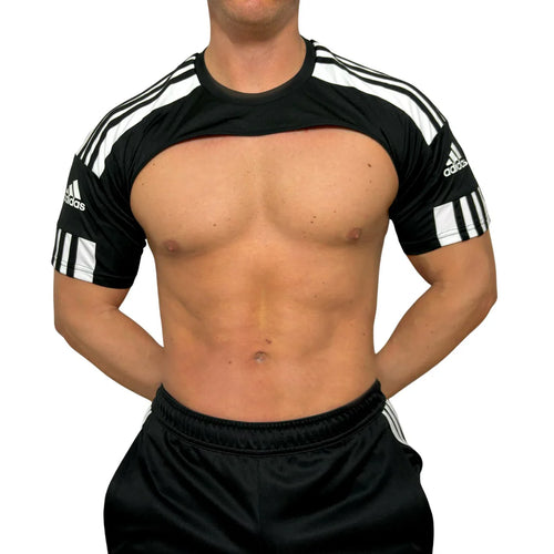 Adidas Sport Shoulders Black Crop Top BY SNEAKERMASK