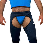 Nike Sport Black/Blue Chaps By SNEAKERMASK