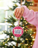 Classy, Boujee, Ratchet Needlepoint Ornament