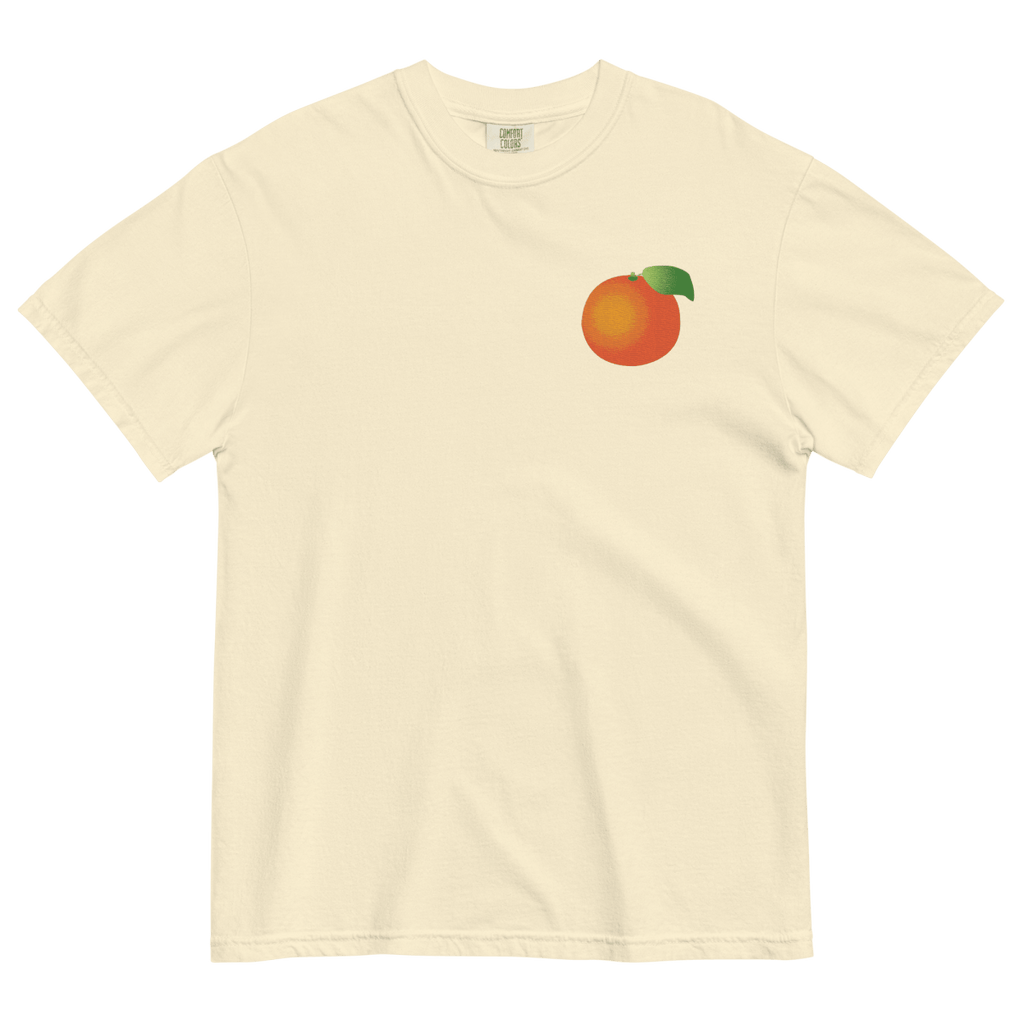 Orange Gradient Embroidered Shirt