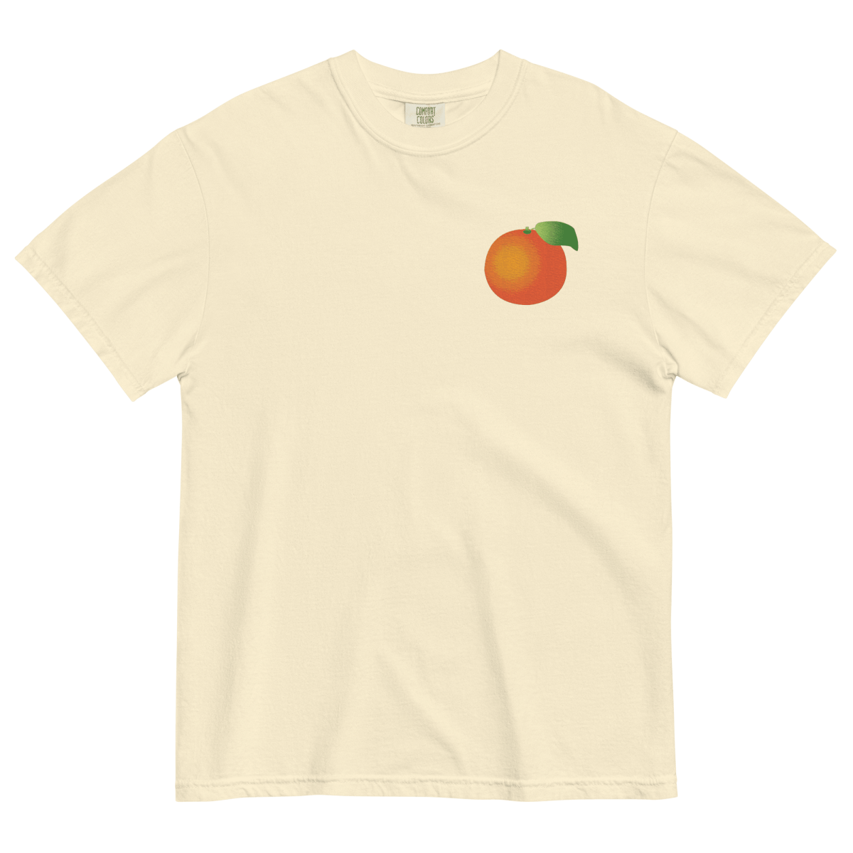 Orange Gradient Embroidered Shirt