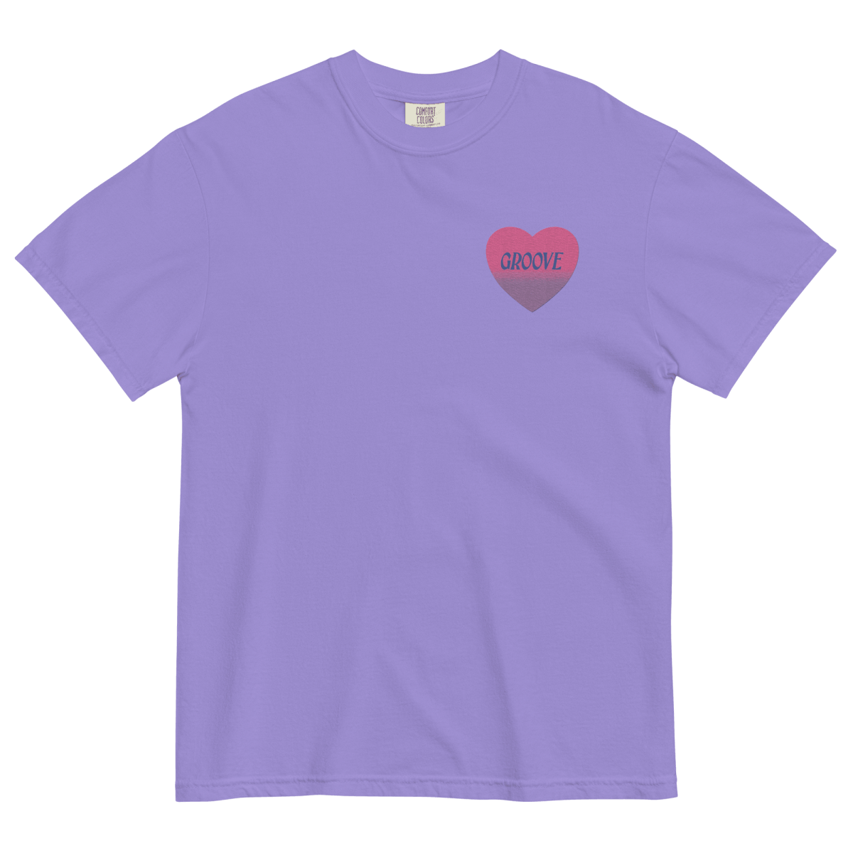 Groove Is in the Heart Embroidered T-Shirt (Unisex)