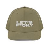 Let's F*Ck Trucker Hat by YES HOMO - Loden