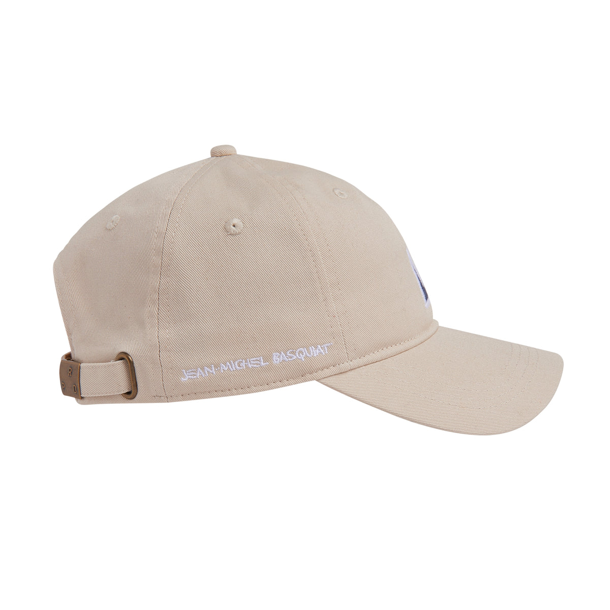 Jean-Michel Basquiat Gold Crown Dad Cap - Stone