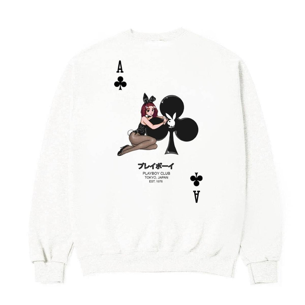 PLAYBOY Ace of Club Crewneck Sweatshirt