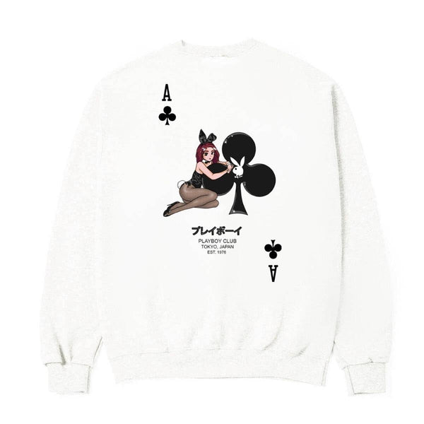PLAYBOY Ace of Club Crewneck Sweatshirt