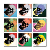 Skulls By Andy Warhol - Sheet of 9 Kiss-Cut Stickers