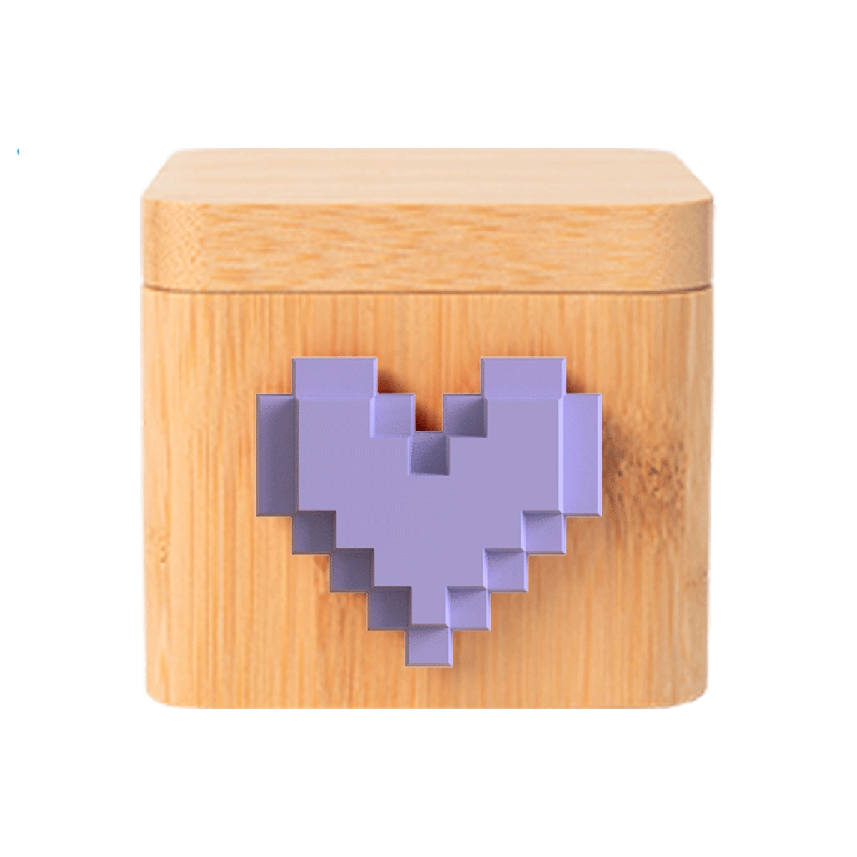 Lovebox Color & Photo - Lilac Pixel Heart