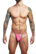 MOB G String - Pink Lace