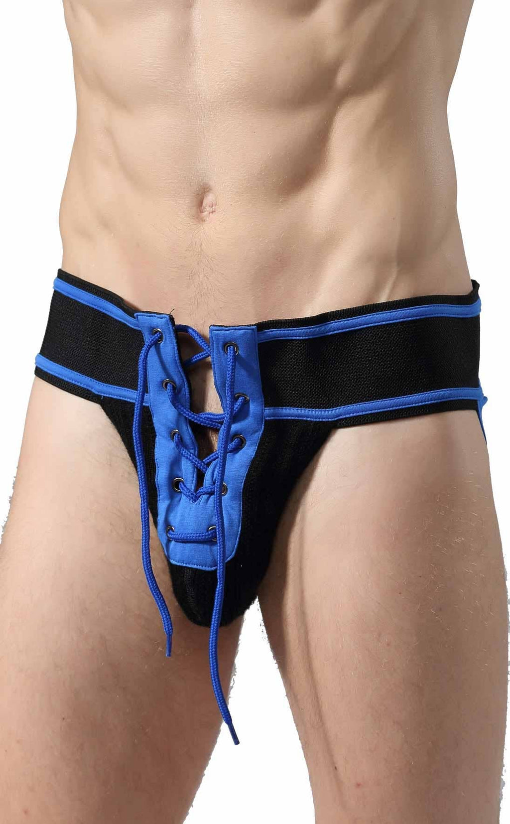 MOB Fetish Football Jockstrap - Royal Blue