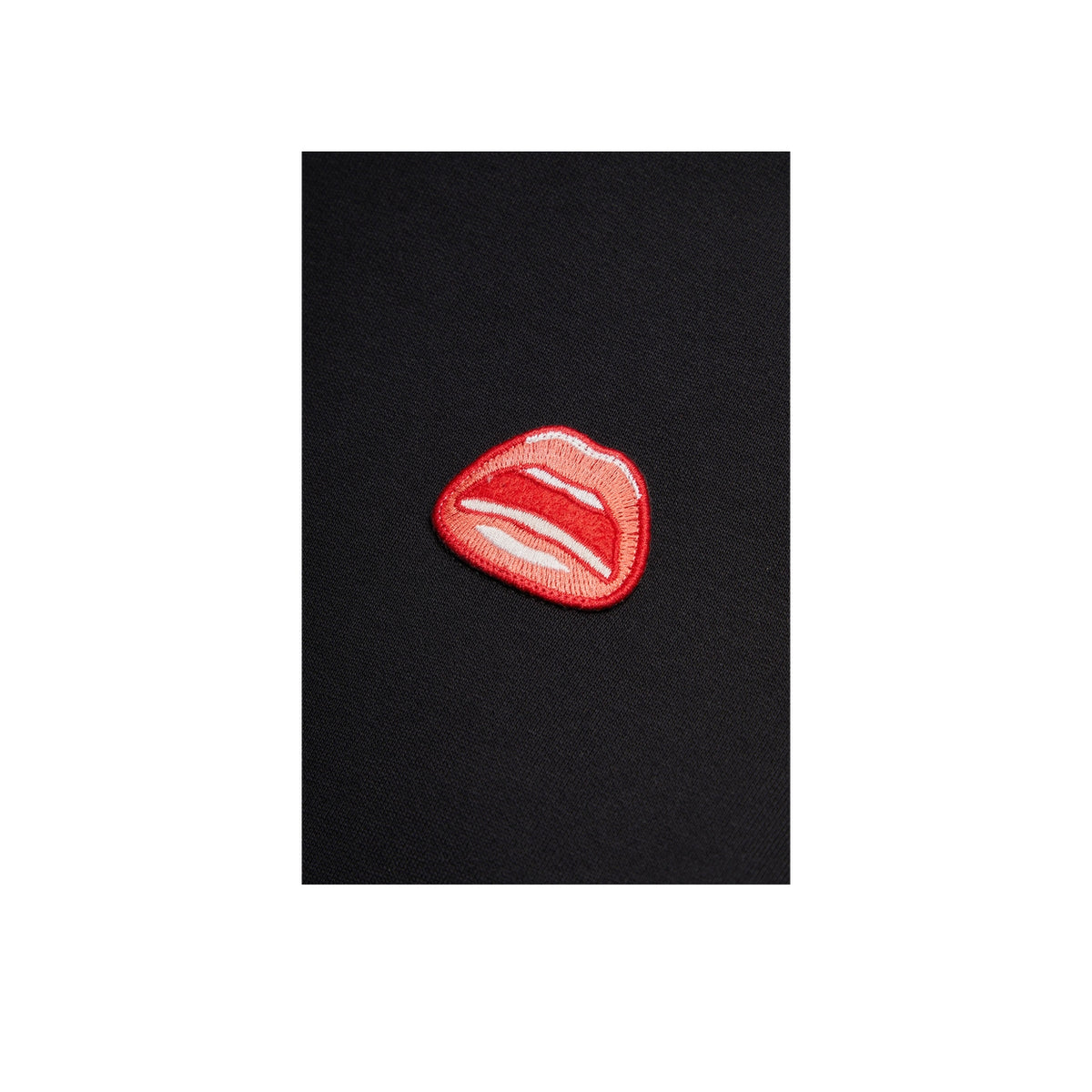 Tom Wesselmann Mouth Icon Patch Hoodie - Black