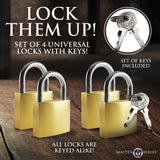 Single nickel-free padlock detail