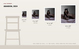 Abandon, 2024 — print size comparison