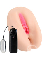 Hustler Alexis Texas Vibrating Pussy & Ass Masturbator with Bullet and Wired Remote Control - Vanilla