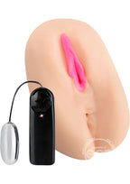 Hustler Tera Patrick Vibrating Pussy & Ass Masturbator with Bullet and Wired Remote Control - Vanilla