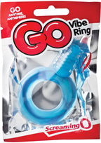 Go Vibe Ring Disposable Cock Ring - Blue