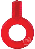 Go Vibe Ring Disposable Cock Ring - Red