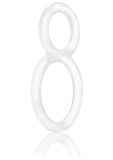 Ofinity Super Stretchy Double Silicone Cock Ring Waterproof - Clear