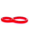 Ofinity Super Stretchy Double Silicone Cock Ring Waterproof - Red