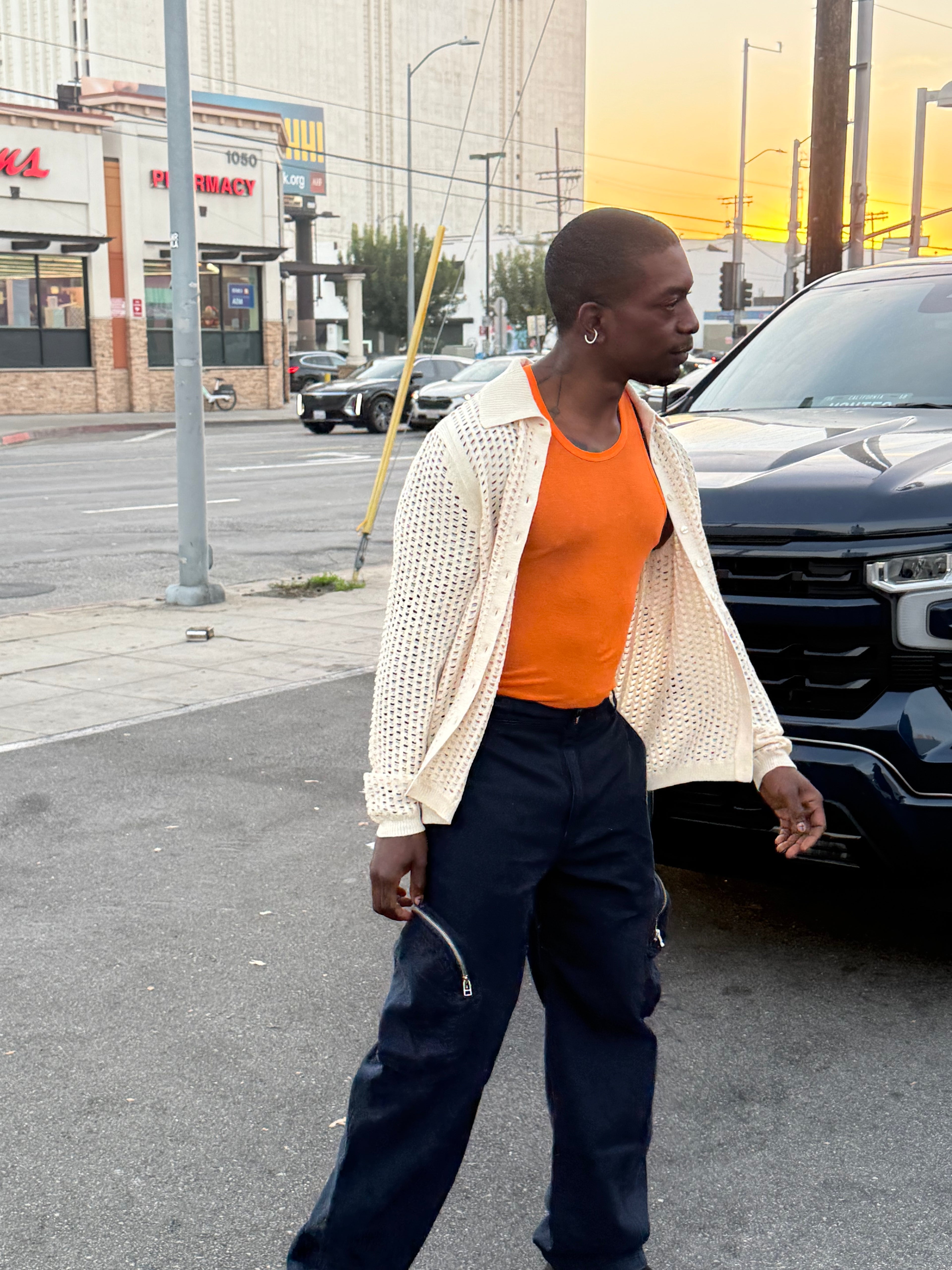 Eckhaus Latta BREEZE BUTTONDOWN Off-White