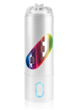 Pipedream Extreme Toyz Rechargeable Roto-Bator Pussy Masturbator - Pussy - White/Clear/Multi