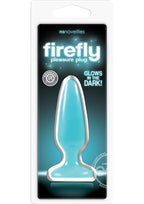 Firefly Pleasure Plug Small Butt Plug Glow In The Dark - Blue