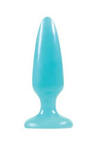 Firefly Pleasure Plug Small Butt Plug Glow In The Dark - Blue