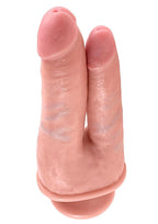 King Cock Double Penetrator Dildo - Vanilla