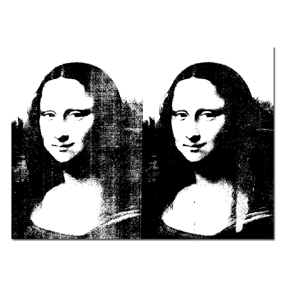 Double Mona Lisa By Andy Warhol - Die-Cut Sticker