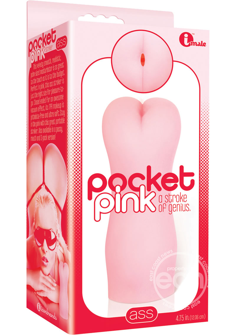 The 9's - Pocket Pink Mini Ass Masturbator - Pink
