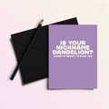 Dandelion Blow You Funny | Snarky Valentine's Love Card