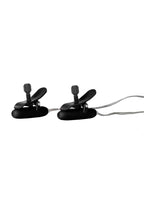 Nipple Play Vibrating Warming Nipple Teasers with Wired Remote Control - Black