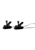 Nipple Play Vibrating Warming Nipple Teasers with Wired Remote Control - Black