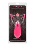 Nipple Play Vibrating Warming Nipple Teasers with Wired Remote Control - Pink