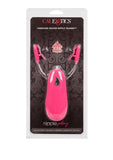 Nipple Play Vibrating Warming Nipple Teasers with Wired Remote Control - Pink