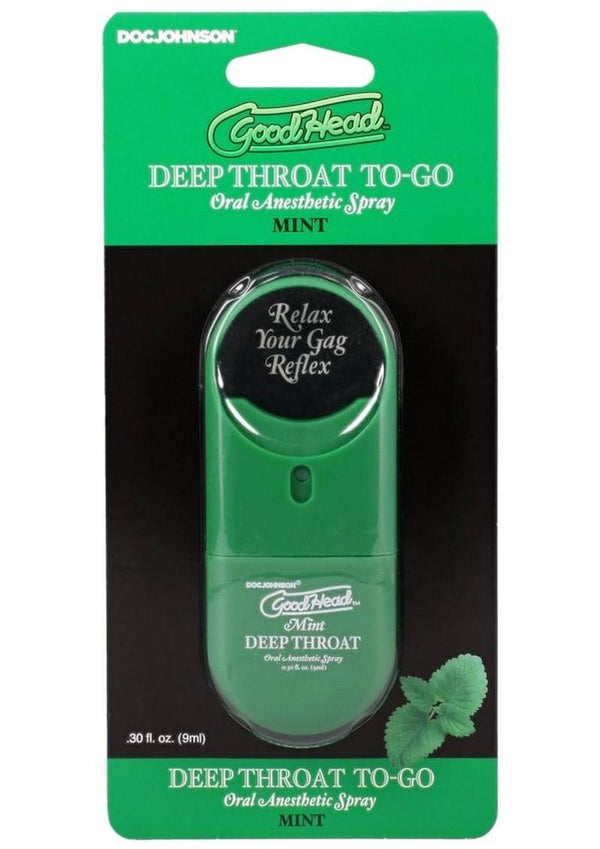 GoodHead Deep Throat To-Go Oral Anesthetic Spray - Mint .30oz