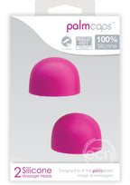 PalmCaps Silicone Massager Heads Attachment (2 Per Pack) - Pink