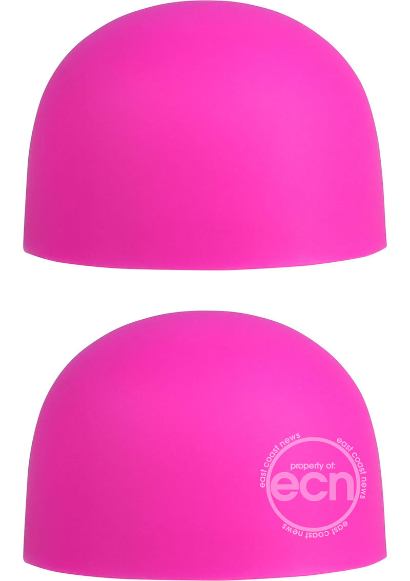 PalmCaps Silicone Massager Heads Attachment (2 Per Pack) - Pink